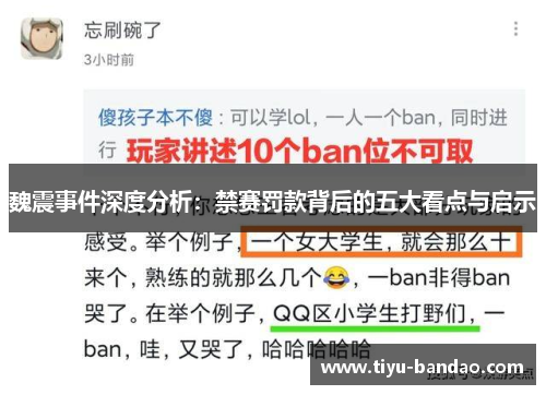 魏震事件深度分析：禁赛罚款背后的五大看点与启示